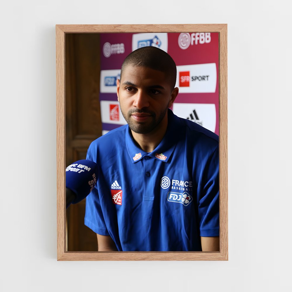 Poster Le Charisme de Batum – affiche Basketball (vue 4)